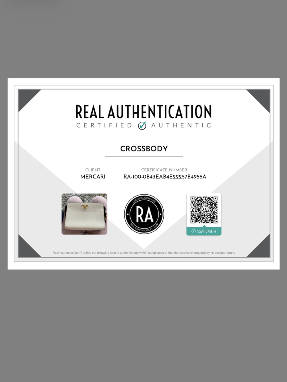 Prada White Crossbody Bag